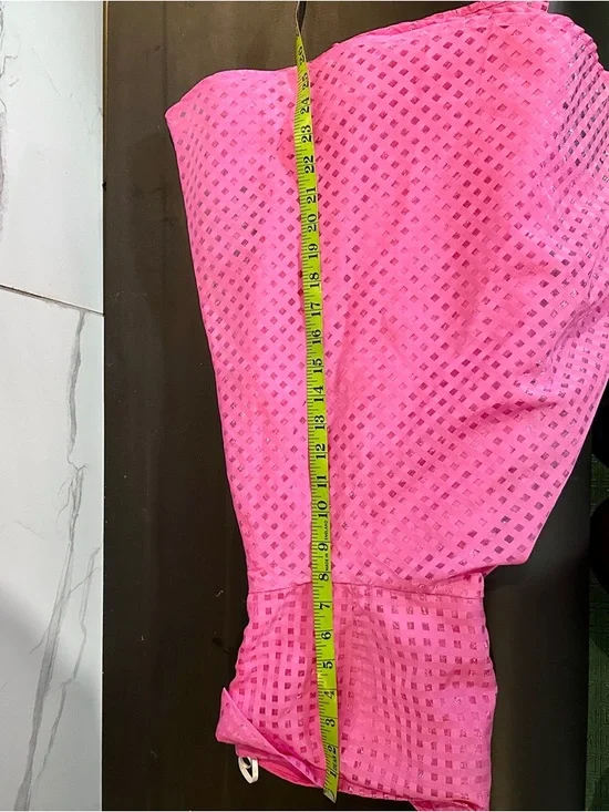 Lulus Pink Jacquard Tie Strap Mini Dress - Picture 8 of 10